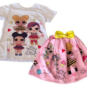 L.O.L. Surprise Shirt & Skirt Set